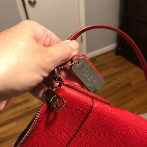 Red COACH crossbody never used